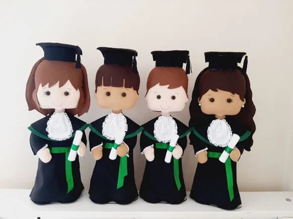 Boneco de Formatura em Feltro