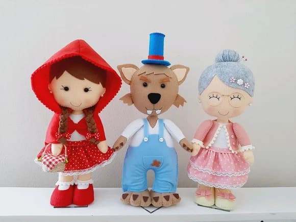 Personagens Chapeuzinho Vermelho