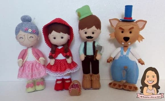 Personagens Chapeuzinho Vermelho