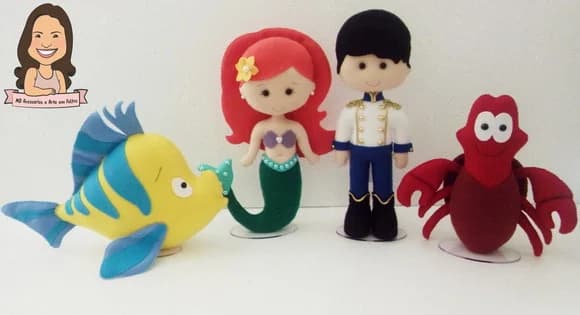 Personagens Ariel (pequena Sereia)