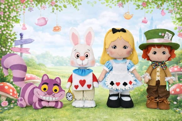 Alice no Pais das Maravilhas em Feltro