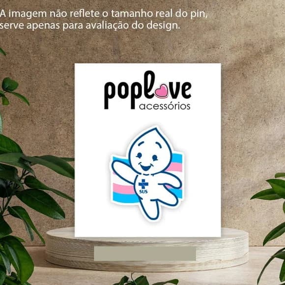 Pin - Zé Gotinha Bandeira Trans