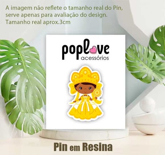 Pin Broche em Resina- Oxum Orixás