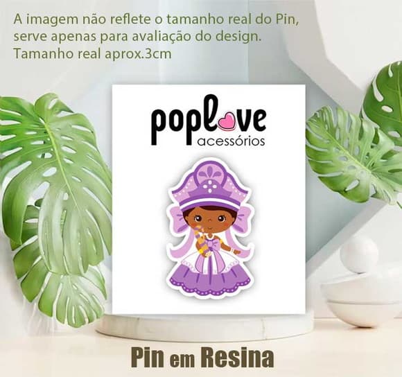Pin Broche em Resina - Nanã Orixás