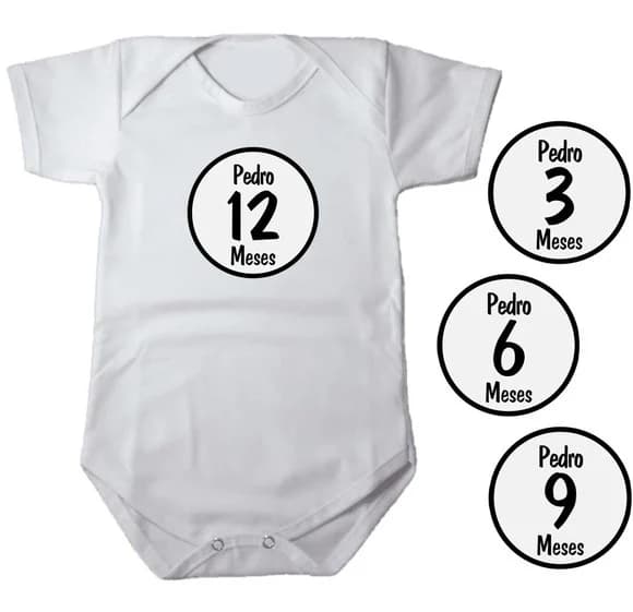 Kit Adesivo Mesversario Números Pretos