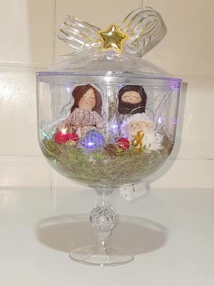 Mini Presépio na Taça