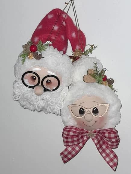 Bola Natalina Papai Noel / Mamãe Noel