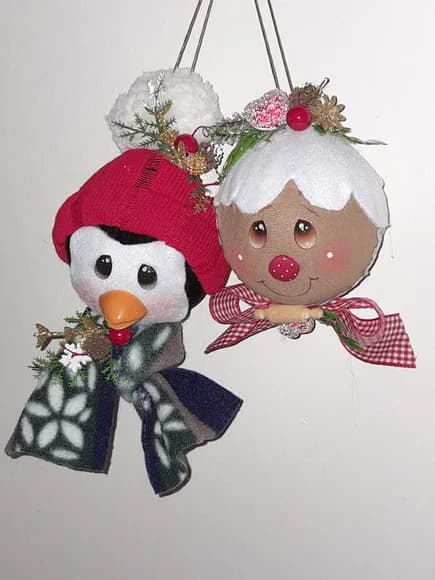 Bola Natalina Pinguim / Ginger