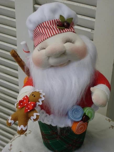 Boneca de Pano - Noel Doceiro - Peso de Porta
