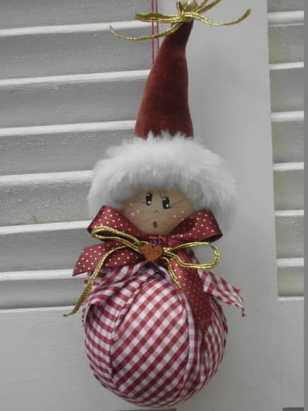 Enfeite para Árvore de Natal -kit Noela (3 Bolinhas)