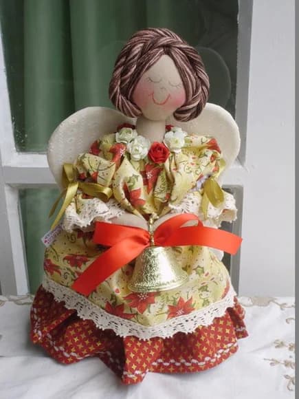 Boneca de Pano - Anjinha Natalina