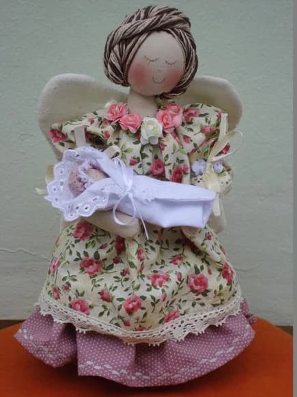Boneca de Pano - Mamãe Anjo
