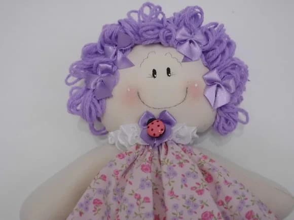Boneca de Pano - Emilly (lilás)