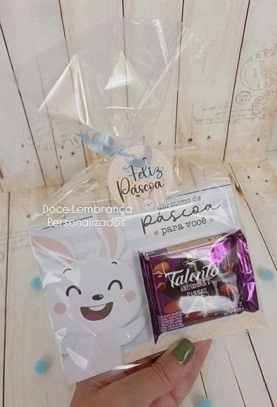 Cartão Talento Coelhinho Páscoa Lembrancinha
