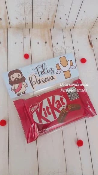 Kit Kat Páscoa Jesus Cristão Lembrancinha Páscoa - foto 1