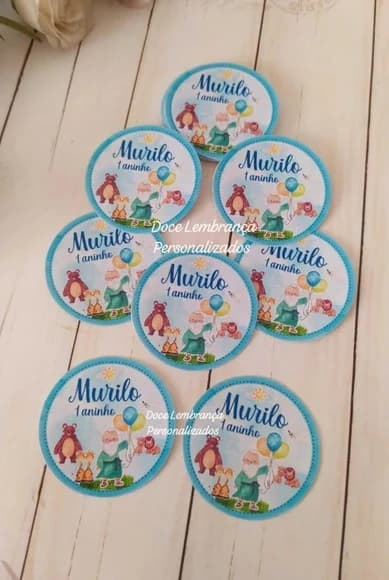 Adesivo Arca de Noé Lembrancinha Aniversário Chá de Bebê - foto 1