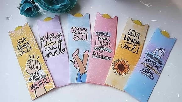Card com Mini Lixa Dia da Mulher Lembrancinhas Personalizada - foto 1