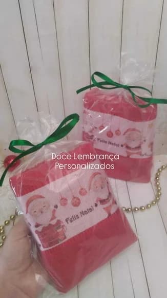 Toalhinha Personalizada Natal Lembrancinha Brinde Fim de Ano - foto 1
