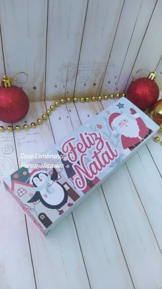 Envelope Caixa Bis Personalizado Natal Papai Noel Lembrancin - foto 1