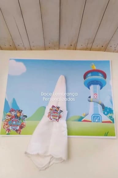 Jogo Americano Aniversário Patrulha Canina Personalizado