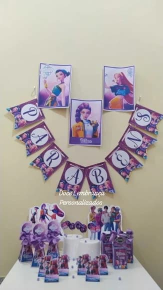 Kit Festa Guerreiras do Kpop Huntrix Aniversário - foto 1