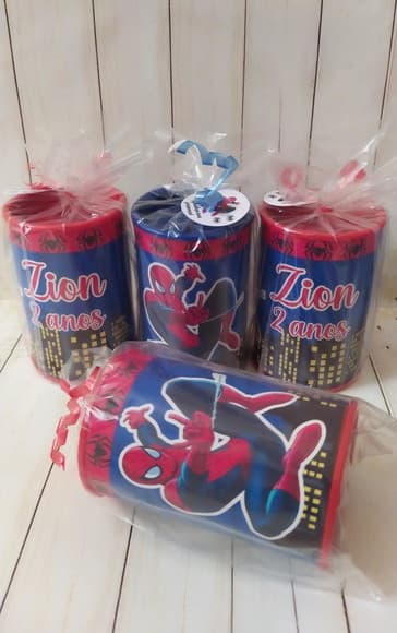 Cofrinho Homem Aranha Personalizado Embalado - foto 1