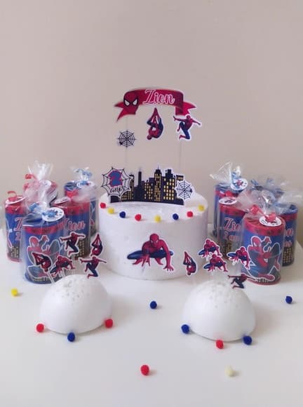 Mini Kit Festa na Escola Personalizado Homem Aranha