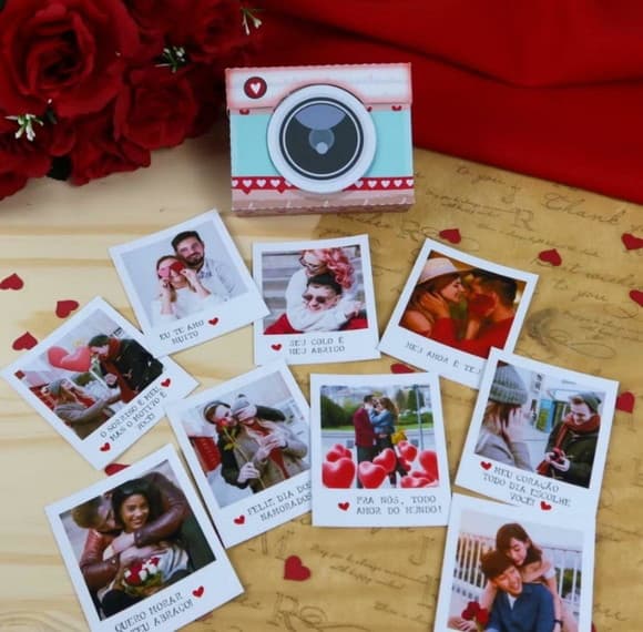 Caixa Polaroide com Fotos Dia dos Namorados - foto 1