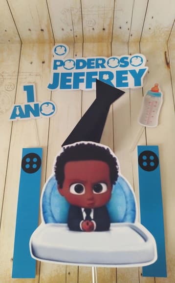 Topper de Bolo Poderoso Chefinho Black - foto 1