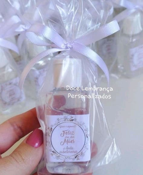 Álcool Gel Personalizado Dia das Mães Lembrancinha