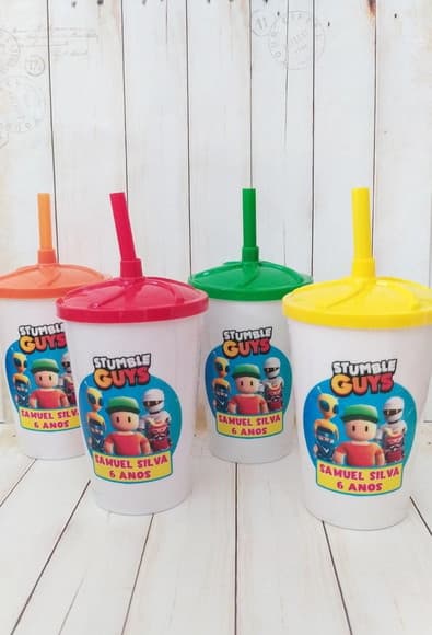 Copo Twister com Canudo Stumble Guys - foto 1