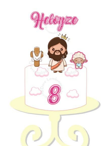 Topper de Bolo Jesus - foto 1