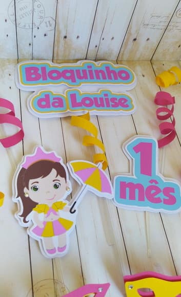 Kit Topper Bolo e Docinhos Bloquinho Carnaval - foto 1