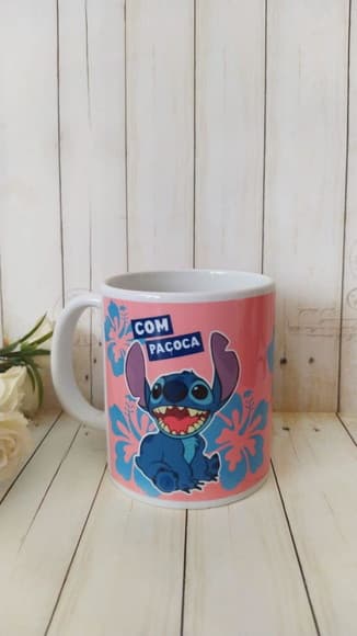 Caneca Personalizada Stitch com Paçoca sem Paçoca - foto 1