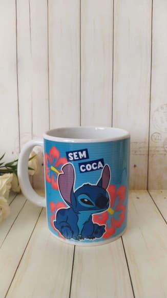 Caneca Personalizada Stitch com Coca sem Coca - foto 1