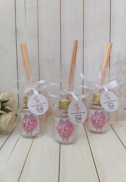 Mini Aromatizador Lembrancinha Maternidade Ursinho Aquarela