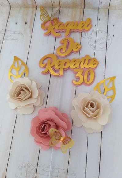 Topper de Bolo de Repente 30