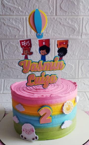 Topper de Bolo 3 Palavrinhas - foto 1