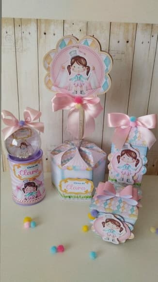 Kit Personalizados Luxo Circo Rosa 40 Peças