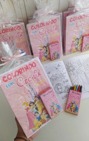 Livrinho de Colorir Princesas Lembrancinhas
