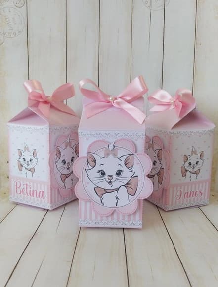 Kit Festa Gatinha Marie Topper e Lembrancinhas