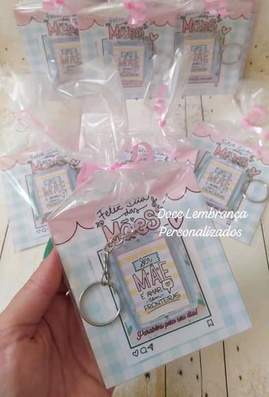 Card com Chaveiro Dia das Mães Lembrancinha Personalizada - foto 1