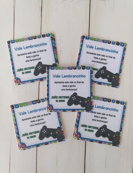 Vale Lembrancinha Personalizado Vídeo Game - foto 1