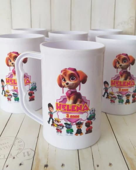Caneca Acrilica Skye Turma Patrulha Canina
