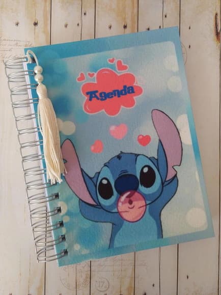 Agenda Escolar Stitch com Capa Personalizada - foto 1