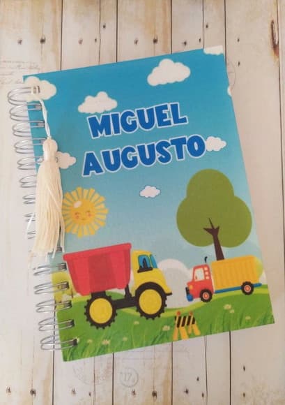 Agenda Escolar com Capa Personalizada Caminhão/caminhãozinho - foto 1