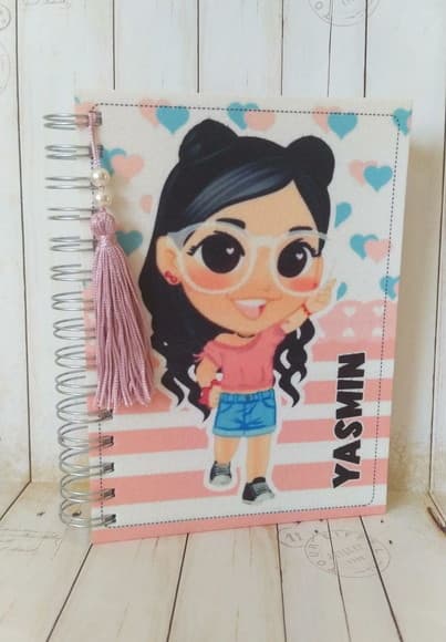 Agenda Escolar com Capa Personalizada Luluca Panda - foto 1