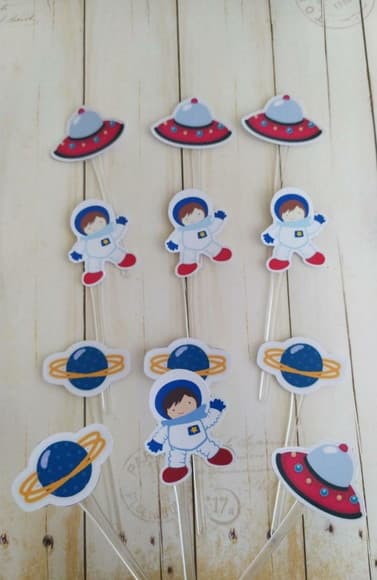 Topper para Docinhos Astronauta 30 Unidades - foto 1