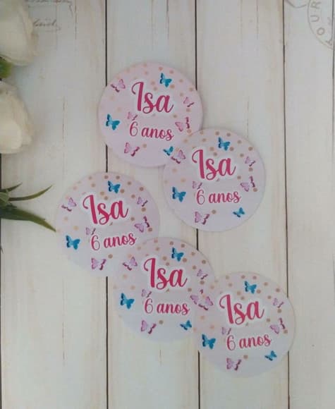 Adesivos Latinha Mint/adesivo Lembrancinhas Jardimborboletas - foto 1