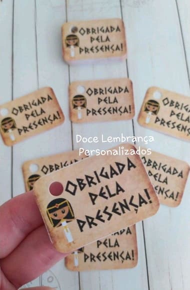 Tag Egito para Lembrancinhas Menina
